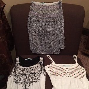Maurice’s - 2 tank tops and 1 tube top